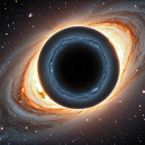 Home 7 **
Prompt: "A black hole with faint, glowing Hawking radiation emanating from its event horizon. Space is subtly warped around it. A hint of quantum fluctuations in the background. Style: Scientific illustration, ethereal, slightly surreal."
**