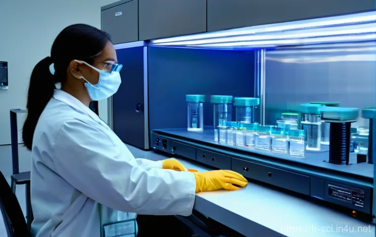 DNA 분석을 통한 고대 인류 연구 - **Prompt 1: "The Paleogenomics Lab: Unlocking Ancient Secrets"**
A highly detailed, ultra-modern...