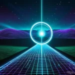 양자 터널링과 반도체 기술 - **Prompt:** A conceptual, high-resolution image illustrating the quantum tunneling effect. Depict a ...