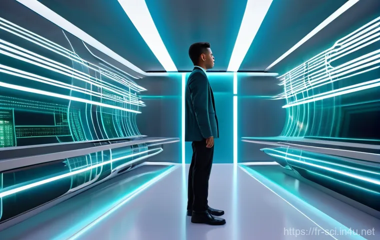 양자 터널링과 반도체 기술 - **Prompt:** A close-up, macro shot of an advanced, intricately designed microchip or a section of a ... 양자 터널링과 반도체 기술 - **Prompt:** A close-up, macro shot of an advanced, intricately designed microchip or a section of a ...